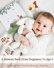 JARMAPOZ baby memory book pages highlight archival paper for long-term preservation.