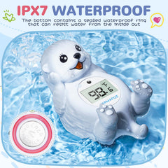 JARMAPOZ IPX7 waterproof design endures wet bath environments.