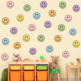JarThenaAMCS boho smile wall stickers pack shown on wall for playful vibe