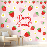 JarThenaAMCS strawberry-daisy wallstickers collection for playful bedroom decor