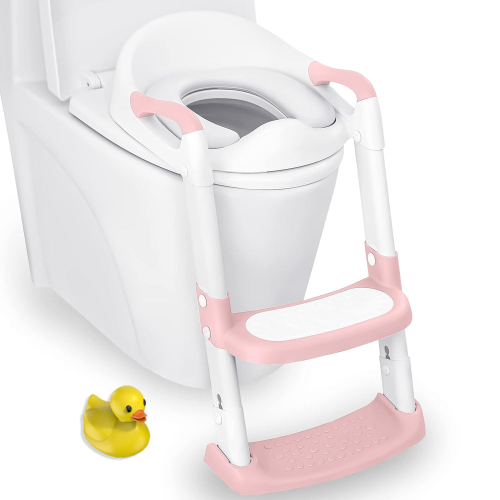JASSONE Potty Training Seat adjustable height ladder for growing toddlers and a better toilet fit