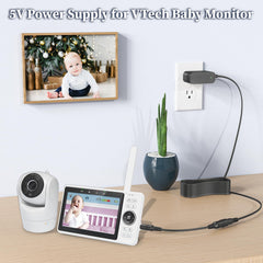 JATERSERN vtech-baby-monitor-charger-cable-length highlights a 5ft cord for flexible placement