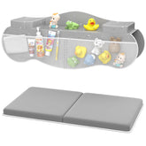 JAUPH bath kneeler elbow rest pad closeup shows memory foam comfort for bath time.