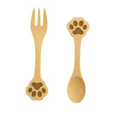JB Home Collection dog paw spoon, compact mini utensil for desserts and snacks