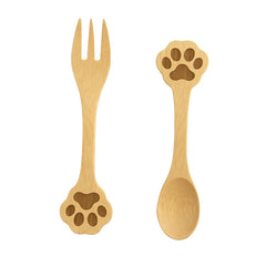 JB Home Collection dog paw spoon, compact mini utensil for desserts and snacks