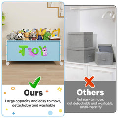 JBBTOOL living room setup demonstrates organized toy storage for family spaces