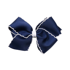 JCLIFE red 5-inch bow with double-layer design, adds playful flair