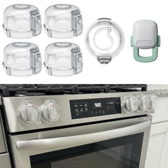 JDHDF stove knob covers pack on stove protecting kids from turning knobs.