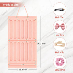 JDOTL Bow Holder with 16 ribbon straps neatly holds accessories.