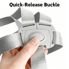 Jekarsy two 5-point harnesses shown for extra safety during meals