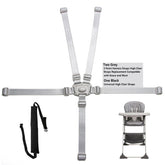 Jekarsy two-pack high chair straps assembly for secure dining chair use