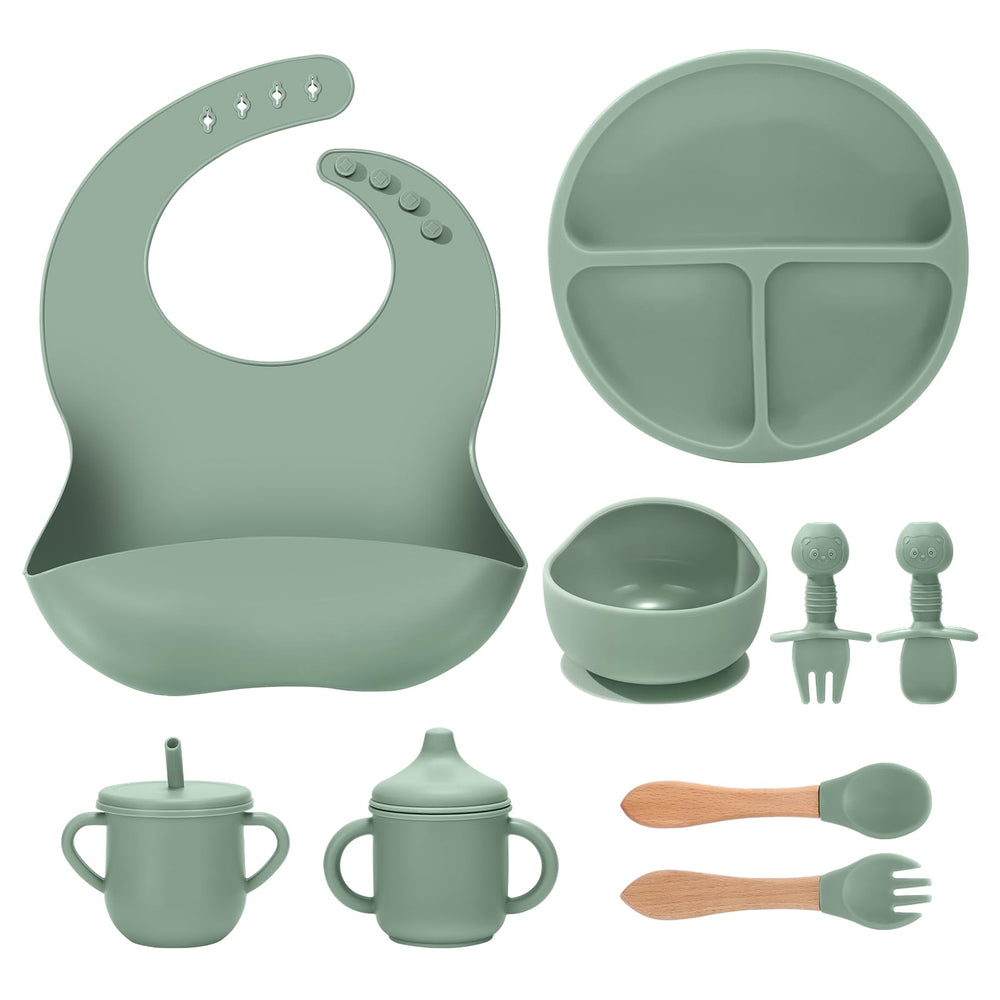 JELLDJK suction plate on tray for mess-free meals