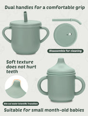 JELLDJK soft-spout sippy cups promote gentle gum comfort for beginners.