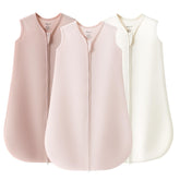 Jellymoni baby sleep sack pack shows three breathable cotton wearable blankets for safe sleeps.