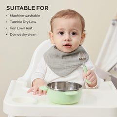 JELLYMONI muslin bibs in 10 color designs for unisex outfits