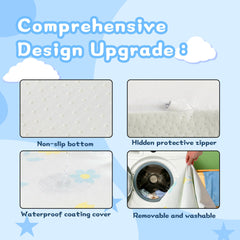 Jelumonpe soft breathable cover highlights skin-friendly fabric and easy washing.