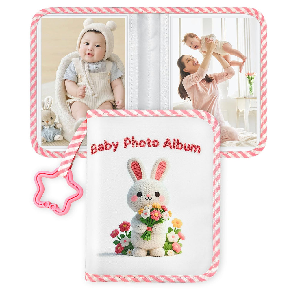 Jenlan My First Family Album Book cover featuring soft fabric for gentle touch