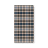 JEPFEIXIA brown plaid checkerboard fitted crib sheet keeps standard 28x52 mattress snug and secure.