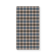 JEPFEIXIA brown plaid checkerboard fitted crib sheet keeps standard 28x52 mattress snug and secure.