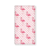 JEPFEIXIA pink flamingo fitted crib sheet fits standard crib mattress with soft breathable fabric.