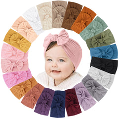 Jesries 22 colors bows headbands provide versatile outfits and cute styling.