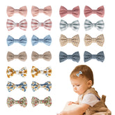 JESSCAT 22-piece hair clips with flower bows provide secure daily wear.