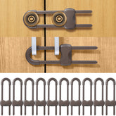 Jetec 10-piece cabinet locks pack for child safety and organization