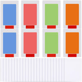 Jetec 8-set inkless baby footprint kit inkpads showcase colorful pads for safe keepsakes.