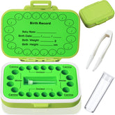 Jetec baby teeth box green closed lid, ideal memory-keeping keepsake