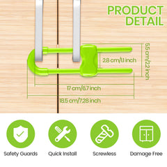 Jetec cabinet locks easy installation shows tool-free setup for quick safety gains