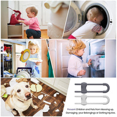 Jetec cabinet locks on pantry and bathroom storage show versatile use