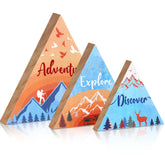 Jetec wooden mountain decor adventure wall sign adds rustic inspiration to living spaces
