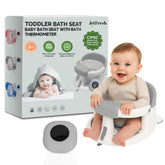 JetFresh baby bath seat backrest supports upright bathing with ergonomic comfort.