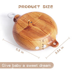 JETM·HH Baby Crib Mobile Musical Box made of ABS material for safe, durable use.