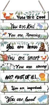JEVUVU elephant and giraffe woodland wall decor for nursery, brightens space and sparks imagination.
