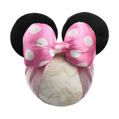 JIAHANG 3D bow turban headwrap with black mouse ears, ideal for newborn shoots