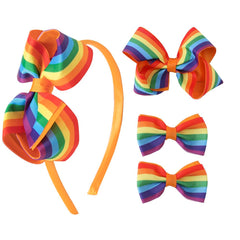 JIAHANG large 4-inch bow clip adds bold color to outfits