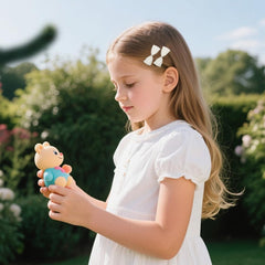 JIAHANG big bow clip white 3.5 inch creates a bold school accessory.