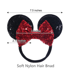 JIAHANG nylon headband closeup, soft stretch for sensitive baby skin.