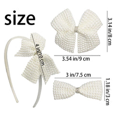 JIAHANG small bow clip white 3 inch provides secure grip for active girls.