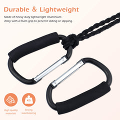 JIALEEY heavy-duty spring latch secures bags during transport