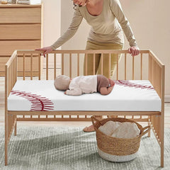 JIANADAER fully-elasticized sheet stays put on wriggly babies.
