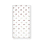JIANADAER baseball patch crib sheet with secure elastic fit for standard cribs.