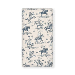 JIANADAER Cowboys Horse Western Fitted Crib Sheet with full elastic edges for secure night use