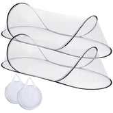 Jiangcha large pop up mosquito net bed open for quick, tool-free setup and restful sleep
