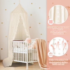 Jiangcha princess bed canopy wall chassis installation for quick setup.
