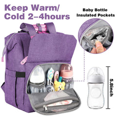 Jiefeike diaper bag backpack USB charging port for on-the-go charging.