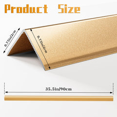 Jiekayi aluminum corner guard adhesive installation shows quick screw-free mounting