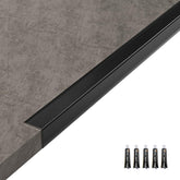 Jiekayi corner protector black, 35.5 inches long, guards walls from impacts.