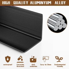 Jiekayi wall table corner protector black offers quick, screw-free protection.